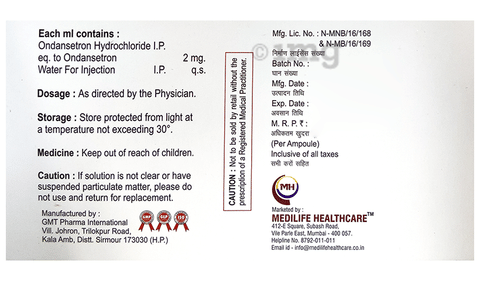 Vomicast 4mg Injection image