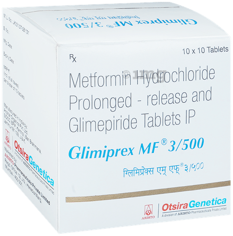 Glimiprex MF 3mg/500mg Tablet PR