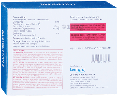 Dailyglim PM 1 Tablet SR image