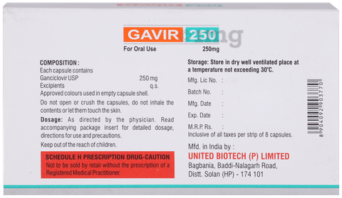 Gavir 250 Capsule image Gavir 250 Capsule image