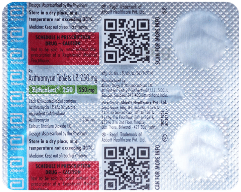 Zithrolect 250 Tablet image