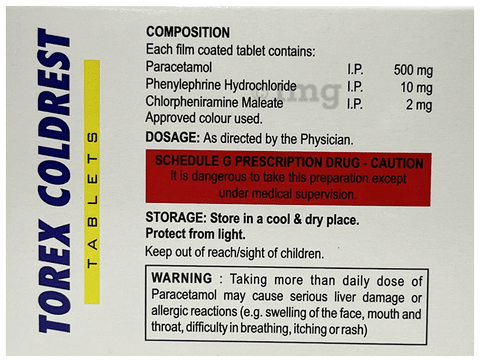 Torex Coldrest Tablet