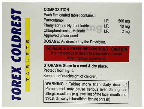 Torex Coldrest Tablet image