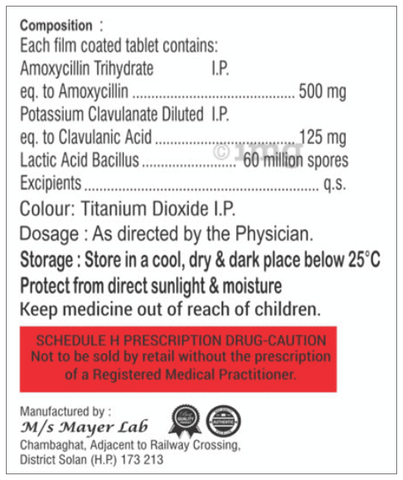 Shmoxiclav 625 Tablet image Shmoxiclav 625 Tablet image