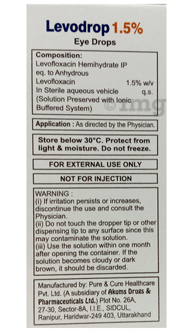 Levodrop 1.5% Eye Drop image