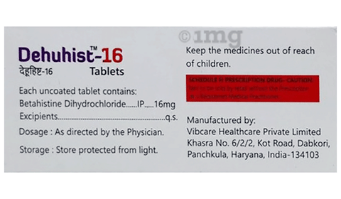 Dehuhist 16 Tablet image Dehuhist 16 Tablet image