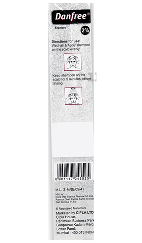 Danfree 2% Shampoo from Cipla for Antifungal Infections image
