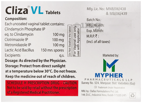 Cliza VL Tablet VT image Cliza VL Tablet VT image