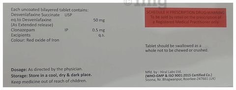 Xenafaxin Plus 50 Tablet ER