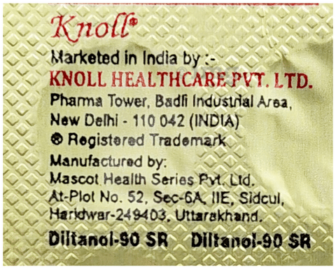 Diltanol 90mg Tablet SR image