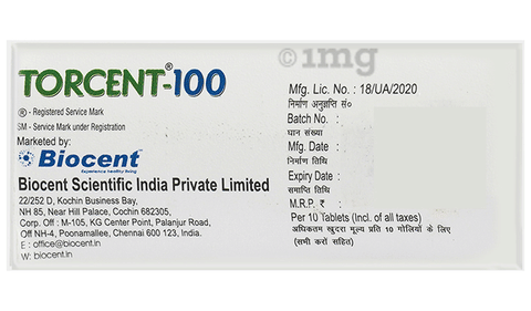 Torcent 100 Tablet image Torcent 100 Tablet image
