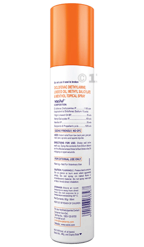 Volini Spray for Sprain, Muscle and Joint Pain Relief | Quick Action | Long-Lasting Relief | Bone, Joint & Muscle Care image