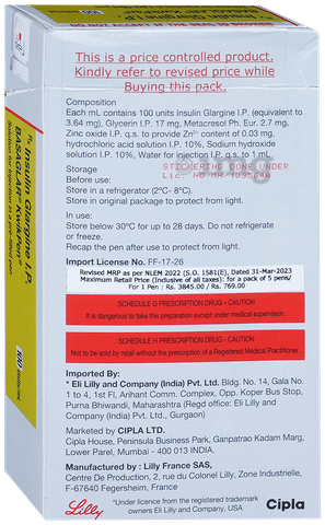 Basaglar 100IU/ml Kwikpen image