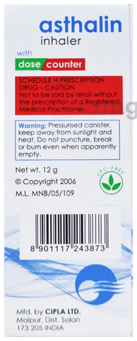 Asthalin 100mcg Inhaler