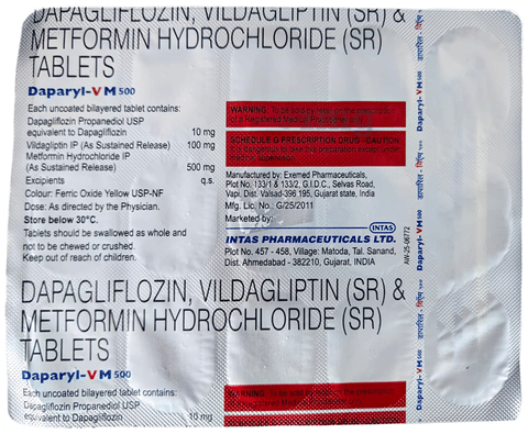 Daparyl-VM 500 Tablet SR image