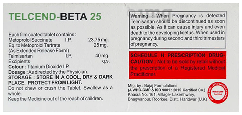 Telcend-Beta 25 Tablet ER