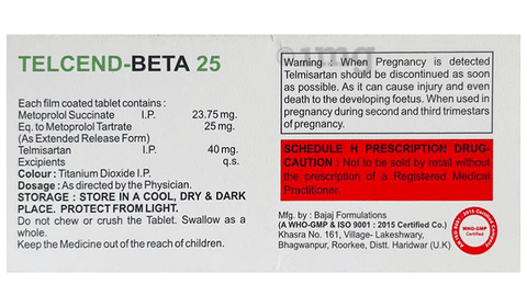 Telcend-Beta 25 Tablet ER image