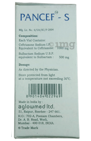 Pancef-S 1.5g Injection image