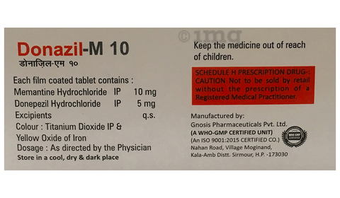 Donazil M 5mg/10mg Tablet image Donazil M 5mg/10mg Tablet image