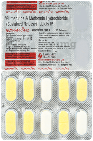 Glynamic M 2mg/500mg Tablet image