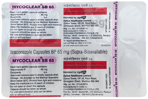 Mycoclear SB 65mg Capsule image