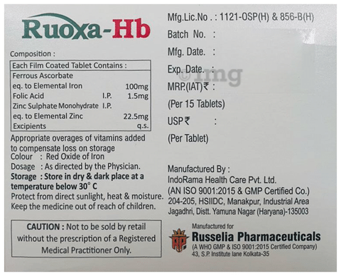 Ruoxa-HB Tablet