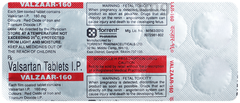 Valzaar 160 Tablet image