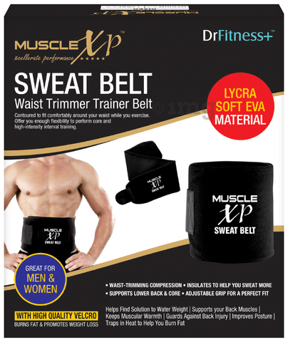 MuscleXP DrFitness+ Sweat Belt for Men & Women, Burns Fat