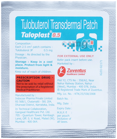 Tuloplast 0.5 Transdermal Patch image
