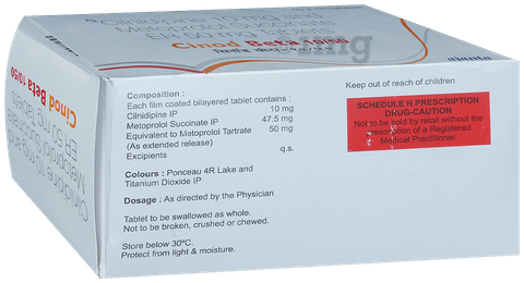 Cinod Beta 10/50 Tablet ER image