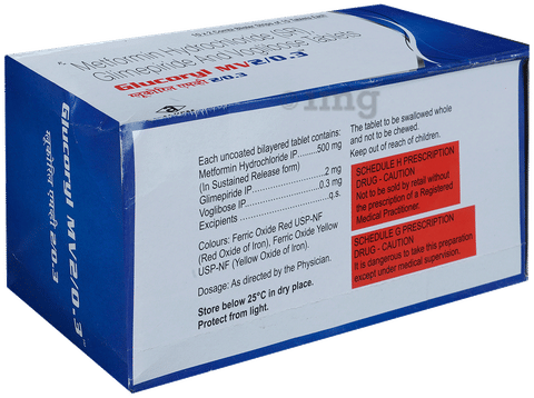 Glucoryl-MV 2/0.3 Tablet SR image Glucoryl-MV 2/0.3 Tablet SR image