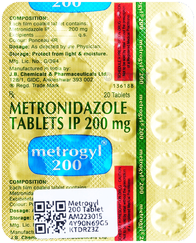 Metrogyl 200 Tablet image Metrogyl 200 Tablet image