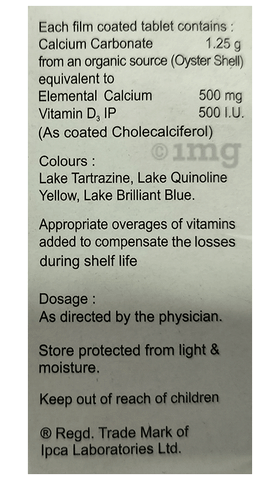 Calten D-500 Tablet image