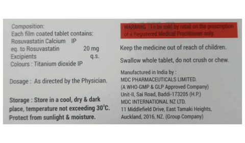 Rosuroy 20 Tablet image