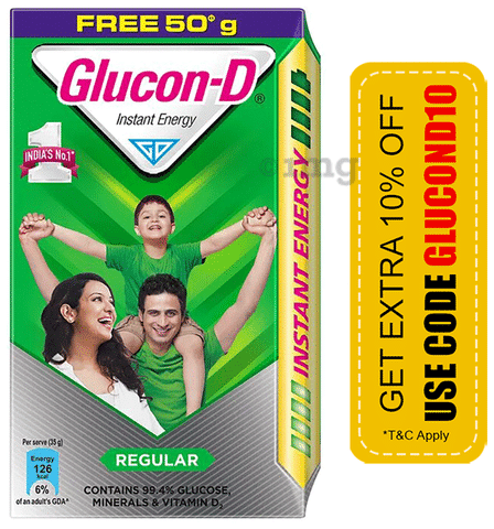 Glucon-D Instant Energy Health Drink Nimbu Pani, 125 gm Boosts Immunity |  eBay