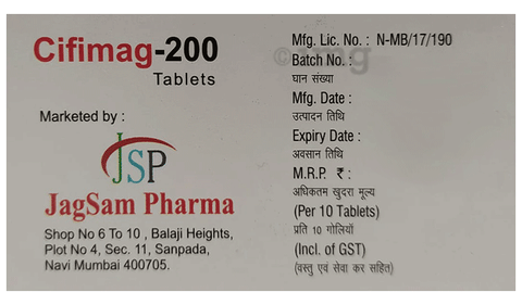 Cifimag 200mg Tablet DT image