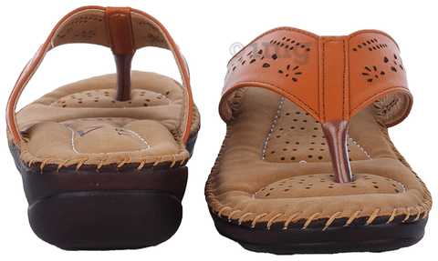 Girls leather flip best sale flops