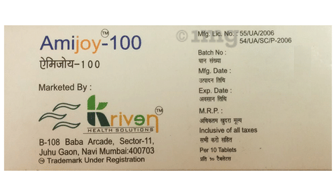 अमिजोय 100 टैबलेट image अमिजोय 100 टैबलेट image