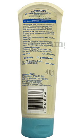 Buy Aveeno Baby Daily Moisturising Lotion for Delicate Skin (227g) Online  at Best Prices in India - JioMart.