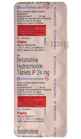 Vertipress 24 Tablet image