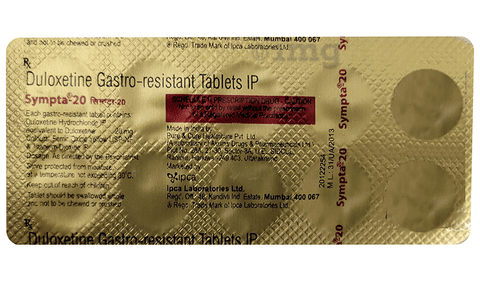 Sympta 20 Tablet image Sympta 20 Tablet image