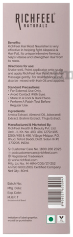 Richfeel Hair Nourisher: Buy bottle of 10 ml Liquid at best price in India | 1mg Richfeel Hair Nourisher: Buy bottle of 10 ml Liquid at best price in India | 1mg