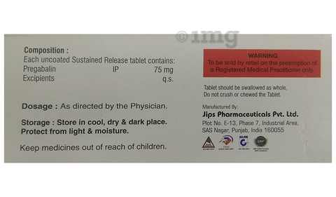 Gabcure SR 75 Tablet image