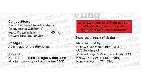 Cvroz 40mg Tablet image