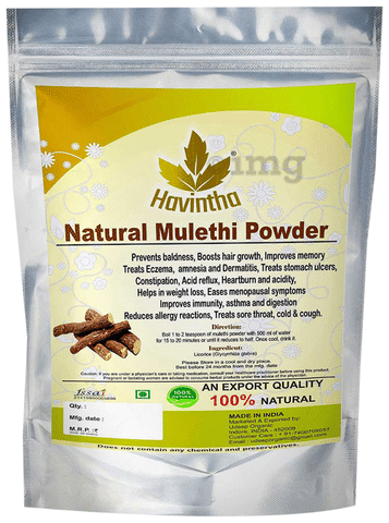 Havintha Natural Mulethi Powder: Buy packet of 227 gm Powder at best price  in India | 1mg