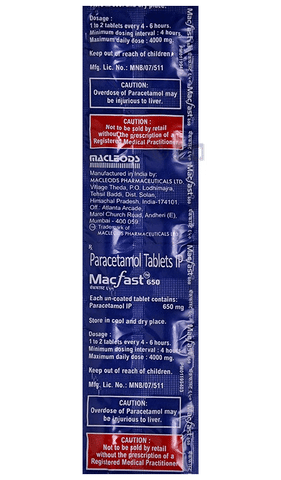 Macfast 650 Tablet image
