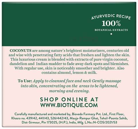 Biotique store coconut cream