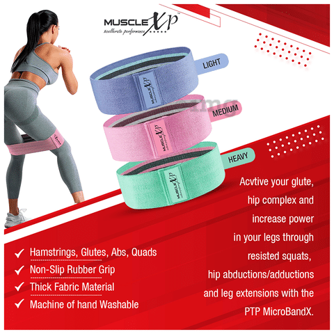 Light medium heavy resistance bands on sale