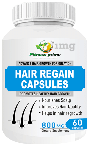 Fitness Prime Hair Regain Capsule: Buy bottle of 60 capsules at best price  in India | 1mg