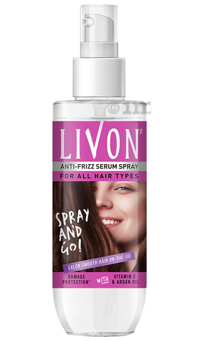 Livon Anti-Frizz Serum Spray for All Hair Types: Buy bottle of 100 ml Serum  at best price in India | 1mg